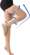 Thigh High Compression Stockings Toeless, Unisex Opaque KEKING 15-20mmHg Graduated Compression Leg Support Hose