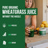 Organic Wheatgrass Juice Powder - Raw BioActive Form, Cold-Pressed, 20:1 Concentrate Juice Extract, Unflavored (5.3 oz)