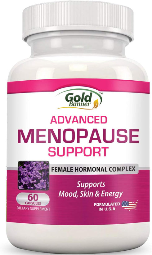 Advanced Menopause Support - Natural Female Hormonal Complex for Hot Flashes, Mood Swings & Vaginal Dryness