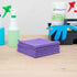 Restaurantware Clean Tek Professional Cleaning Cloths, 16 x 16 Inch, 10 Lint Free Microfiber Towels
