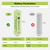 Hronn 1.2V 700mAh 16 Pack AA NiMH Rechargeable Battery, Double A Solar Lights Battery for Outdoor String Light, Pathway