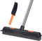 LandHope Carpet Rake for Pet Hair Remover, Long Handle Rubber Broom, Non-Scratch Bristles for Indoor Outdoor Cleaning