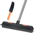 LandHope Carpet Rake for Pet Hair Remover, Long Handle Rubber Broom, Non-Scratch Bristles for Indoor Outdoor Cleaning