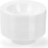 Suwimut 60 Pack Disposable Plastic Soup Bowls, 12 oz Large White Plastic Bowls Disposable Dinnerware, Heavy Duty Plastic Dessert Salad Bowls for Wedding, Party, Catering, Christmas, New Year by Suwimut