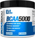 Evlution EVL BCAAs Amino Acids Powder - Unflavored Powder for Post Workout Recovery and Stim Free Pre Workout