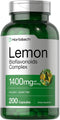 Horbaach Lemon Bioflavonoids Complex 1400 mg, 200 Capsules with Rutin and Hesperidin, Non-GMO Supplement
