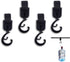 YAFIYGI 4 Pcs Walker Hooks Velcro Hook Hanger for Shopping Cart Stroller Diaper