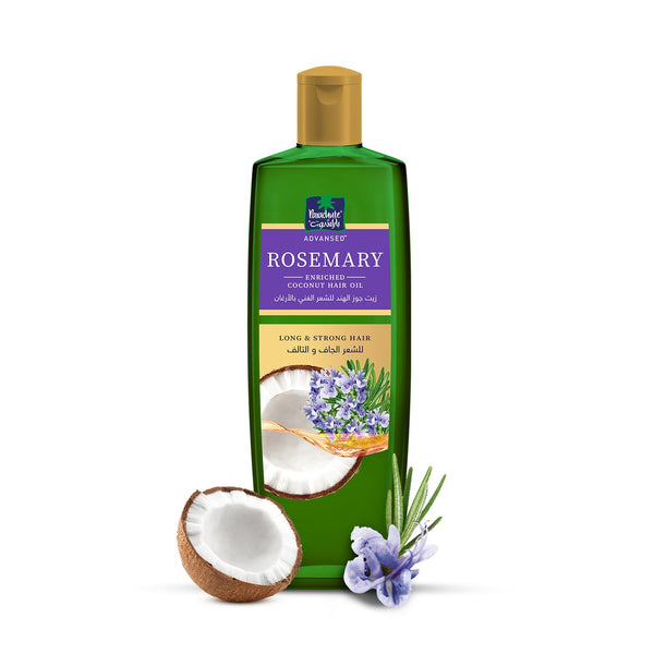 Parachute Advansed Rosemary Enriched Coconut Hair Oil, 10.1 Fl.oz for 2x Longer & Thicker Hair, No Parabens