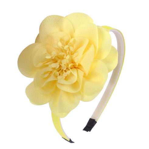 XIMA 10pcs Chiffon Flower Headbands - Hair Accessories for Kids, Children, Teens, Toddlers