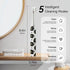 Sensor,5Intensity Settings,SmarTimer 4 Heads,60-Day Rechargeable Electric Toothbrush,with Pressure and Brush Battery
