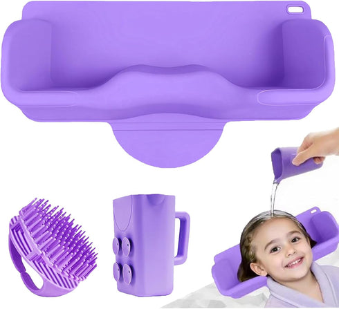 Portable Hair Washing Station Set,Silicone Hair Washing Station for Kids,Children,Toddler,Sink or Bathtub