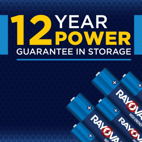 Rayovac High Energy AAA Batteries, Alkaline, 24 Pack