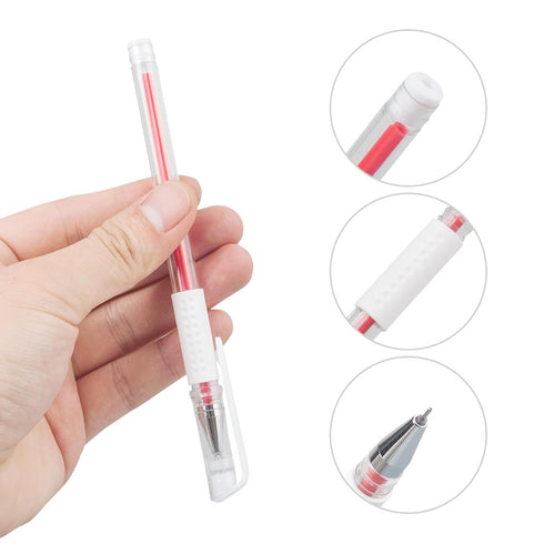 Skin Marker Pen for Eyebrow Microblading, Permanent Makeup Position Mapping Mark Tools (Red)