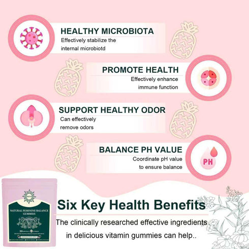 ZKTIA Gummies Immune 60 Gummies 30 Premium Feminine Balance - Vaginal Probiotics for Womens Health & Wellness - Support