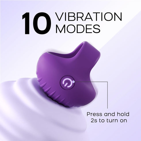 JE FUN Portable Finger Massage Ball, Multifunctional Waterproof Rechargeable Mini Massage Tool (Violet)