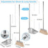 Stainless Steel Broom and Dustpan Set for Home, Heavy Duty Long Handle Dustpan Broom Set for Indoor Outdoor Kitchen Use