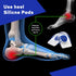 MEDCA Silicone Gel Heel Cushion Pads - Shoe Inserts for Plantar Fasciitis, Sore Heel, Bone Spur & Achilles Pain Relief,