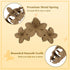 Ondder 4 Pcs Flower Hair Clips for Women, 4.5 Inch Large Matte Claw Clips for Thick Hair