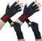 2 Pairs Fingerless Copper Arthritis Gloves for Women Men, Compression Gloves for Hand Pain Relief