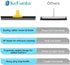 18'' Rubber Squeegee Broom with 60'' Long Handle for Floor Cleaning, Heavy Duty Household Wiper