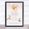 The Card Zoo New Baby Birth Details Christening Nursery Watercolour Deer Keepsake Gift Print