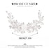 Unicra Silver Flower Bride Wedding Hair Vine Pearl Bridal Hair Piece Rhinestone Headband for Women and Girls