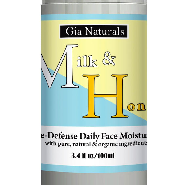 Pure, Natural, and Organic MILK AND HONEY AGE-DEFENSE DAILY FACE MOISTURIZER Lotion for Normal to Dry Skin.
