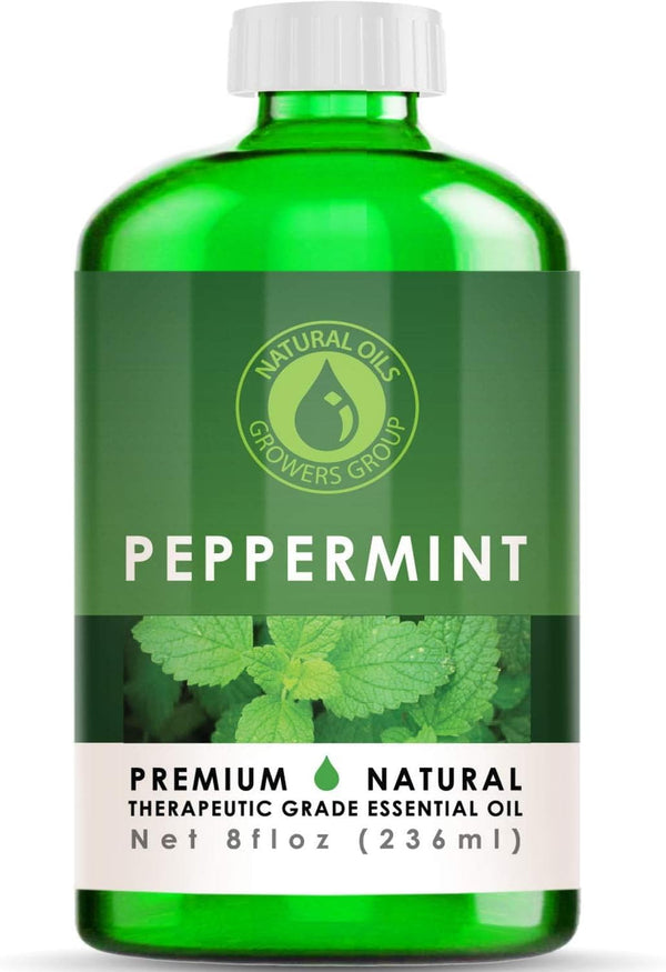 8 oz Peppermint Essential Oil - Therapeutic Grade | 8 Ounce Bottle