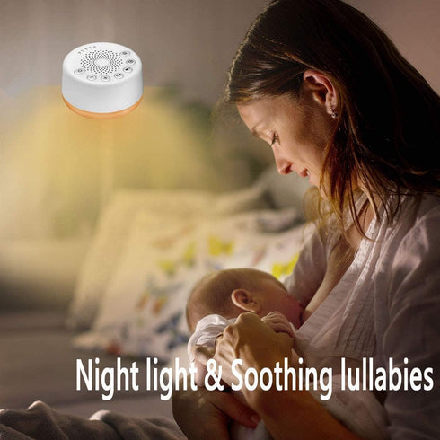 Sound Machine Easysleep - White Noise Machine with 25 Soothing Sounds and Night Lights for Relaxation