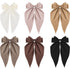 Canitor 6PCS Hair Bows for Women | Silky Satin Hair Ribbon with Barrettes Clip | Trendy Gifts for Teen Girls