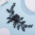 Kercisbeauty Statement Black Rhinestones Beads Big Hair Comb for Wedding Brides Women Girls Vintage Handmade Hair Accessories for Women Girls