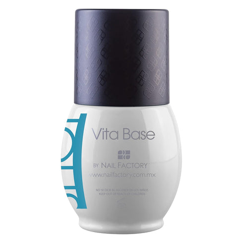 ONE SHOT LACCOVER Vita Base, Base Coat with Calcium & Vitamins, Nail Care Strengthener, 14 mL