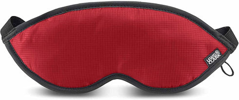 Lewis N. Clark Comfort Sleep Mask - Eye Mask for Travel, Light Blocking & Adjustable, Comfortable Burgundy