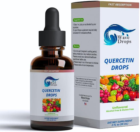 Quercetin Liquid Drops | Immune Defense Booster for Adults and Kids | Natural 2Fl Oz (1)