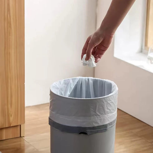 Small Trash Bags 4 Gallon - Drawstring Unscented Garbage Bags for Bathroom, 57 Count