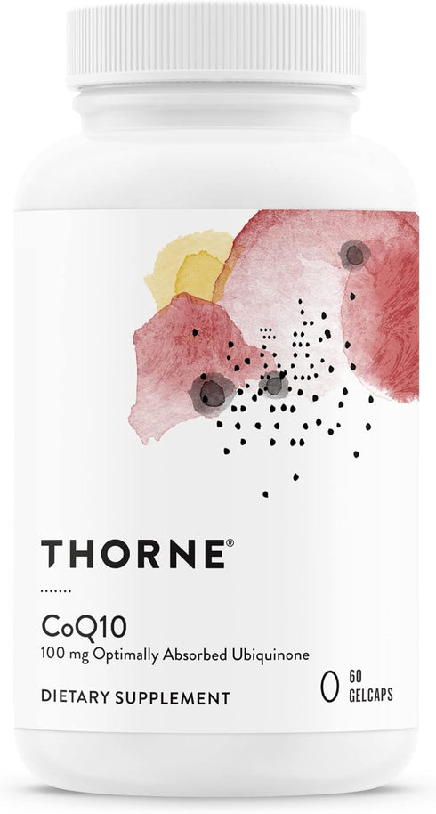 THORNE CoQ10 (Formerly Q-Best 100) - 100mg Ubiquinone Dietary Supplement for Heart Health, 60 Gelcaps
