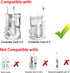 Replacement Toothbrush Heads for Waterpik - Fits Complete Care 9.0 (CC-01), Care 5.0 (WP-862), Sonic Electric Toothbrush