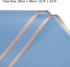 MECCANIXITY 20 Pcs Gold Edge Flower Wrapping Paper, Sky Blue 22.8x22.8 Inch Waterproof for Florist Bouquet DIY Crafts