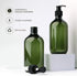 Yebeauty Pump Bottles, 17oz/500ml Liquid Soap Dispenser, Large Empty Plastic Refillable Containers, 2 Pack Green
