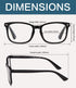 BLUELESS Women’s Reading Glasses - Fashion Ladies Readers (Black/Purple, 0.00)