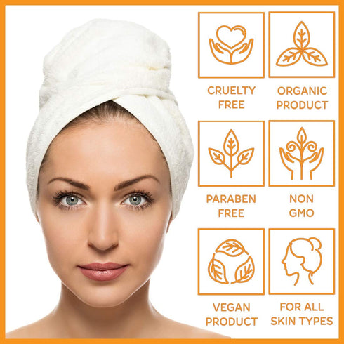 Olivia Care Bath & Body Bar Mandarin Soap 4 Pack Gift Box, Organic, Vegan & Natural, Made in USA
