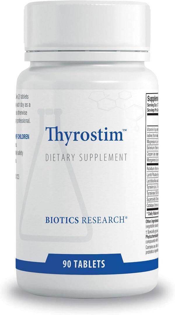 BIOTICS RESEARCH Thyrostim Endocrine Support, Balance Thyroid Hormones, T3, T4, Aid Thyroid