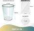 FORID Small Drawstring Trash Bags, 4 Gallon, 240 Counts, White Plastic Garbage Bags for Bathroom, Office