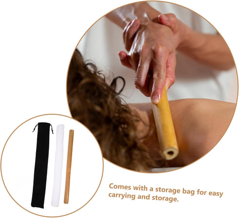 Mikinona Massage Stick Tool for Back and Neck Relief Lightweight Portable Spa Massager Rod for Full Body and Muscle