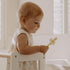 haakaa Infant Toothbrush, Easy to Hold 360° Baby Toothbrush for 6month+ Infants, 1pc (Cream)