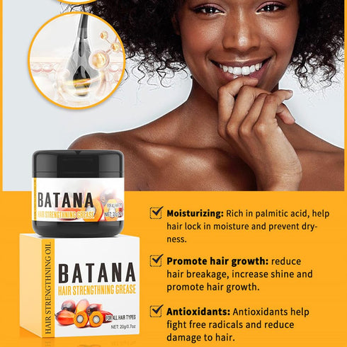 Mysense Batana Oil for Hair Growth, Organic Hair Oil with Castor Oil, 0.7oz, Scalp and Hair Care for Men & Women