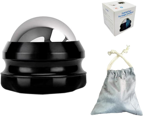 Stainless Steel Massage Ball Hand Held Ball Roller Massager Cold and Hot