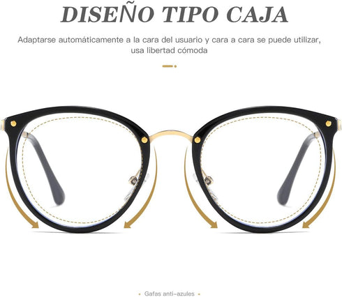 Blue Light Blocking Glasses (3 Pack) - Women and Men Computer Eyeglasses with Metal Frame (Black, Leopard, Pink)