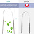 4PCS Stainless Steel Tongue Scrapers, 100% BPA Free Oral Hygiene Brushes, Reusable for Bad Breath