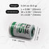 elxjar LS-14250 1/2 AA 3.6V Lithium Battery, 5-Pack (Non Rechargeable)